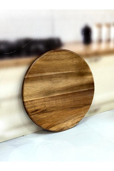 MİEN Rotto Akasya Döner Standlı Sunum Tahtası 36 Cm TKEBT Kahve