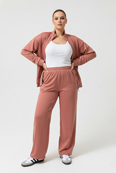 Elisho Σετ φόρμας με δύο κορδόνια, φερμουάρ και τσέπες καγκουρό