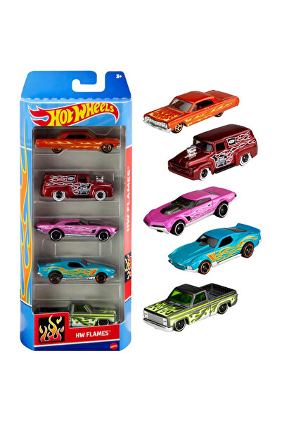 HOT WHEELS Set 5 masinute Hot Wheels, HW Flames