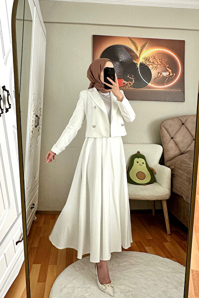 Stilife Σετ Πιρικάσε με Φούστα Λευκό