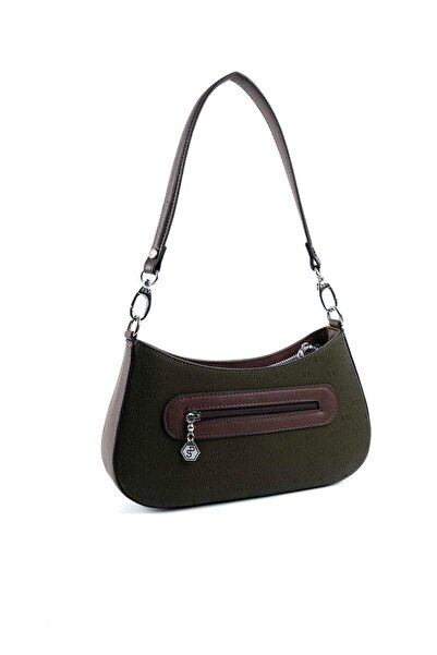 Silver Polo Silver & Polo Khaki - Brown Sp1251 Women's Shoulder Bag