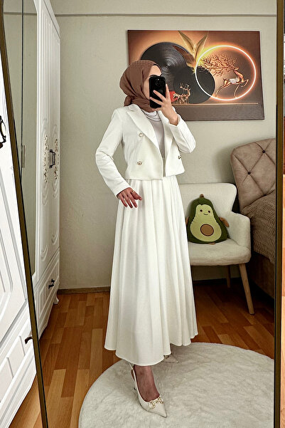 Stilife Σετ Πιρικάσε με Φούστα Λευκό