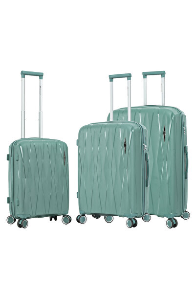 Madisson Set troler SW51103, polipropilenă, 1 bagaj de cabină și 2 bagaje de ...