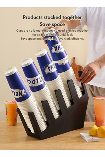 Generic Cup and Lid Organizer Plastic Cup Holder for Coffee Tools Shop and Party Compatible Replacement Part