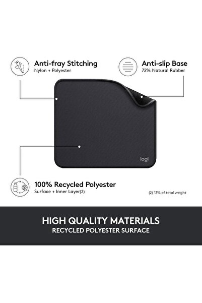 logitech Mouse Pad - Studio Series, Grey