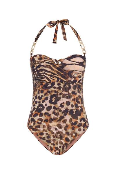 Guess One Piece Bandeau Kadın Straplez Mayo