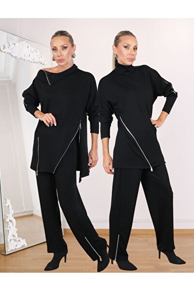 EL jadida Women's Zippered Modal Fabric Set