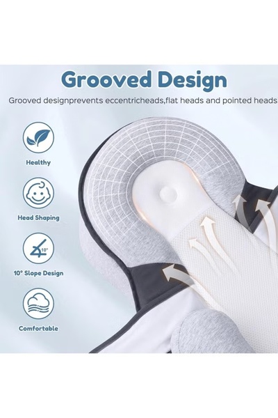 Generic Baby Lounger Pillow Wedge Acid Reflux Breastfeeding Pillow Infant Support Cushion with Safety Strap