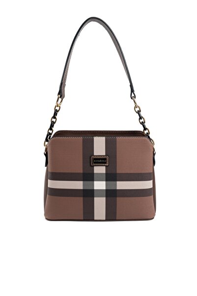 Silver Polo Silver & Polo Dark Brown Sp937 Women's Shoulder Bag