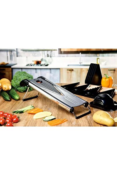 Kinghoff Device, manual vegetable cutting device, 5 replaceable blades, 41.8x13.3x14 cm,