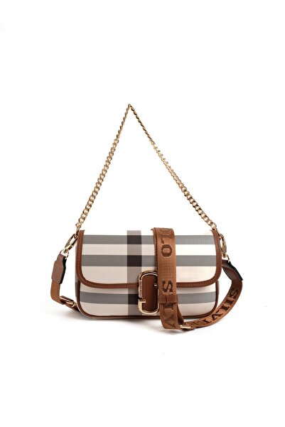 Silver Polo Γυναικεία τσάντα ώμου Cream - Taba SP1171