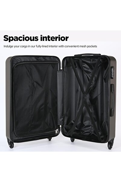 Kingon Luggage Sets(20/24/28In),Carry-on Luggage,ABS Hard Shell Travel Luggage Suitcase with Spinner Wheels