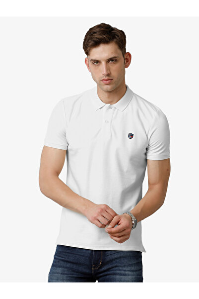 FERVORO By Styli Men Plain White Cotton Polo