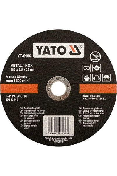 yato SCUT PENTRU INOX 125x1.2x22mm 6103