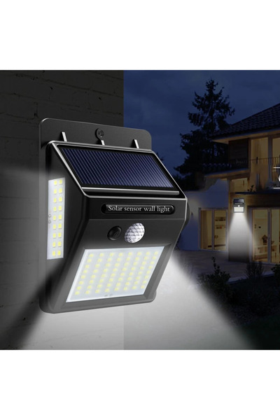 LEDIGANT Lampa solara cu senzor de miscare, 64 LED-uri, 6500k