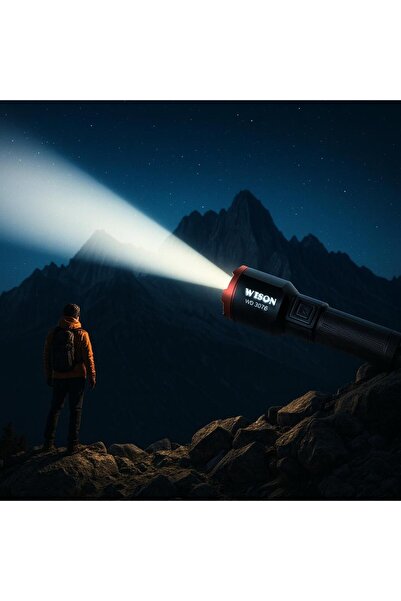 ATLT ATLANTİS 20W 2000 LÜMEN 5000MAH 2KM MEZİLLİ EL FENERİ WS-5575 DAĞCILIK Y...