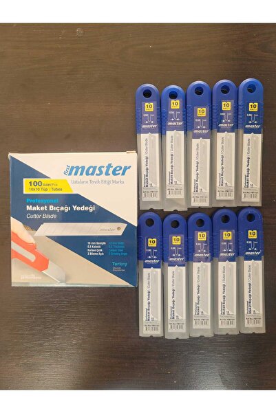 Master 100'lü Maket Bıçağı Yedek Ucu – Dayanıklı ve Keskin Bıçak Seti