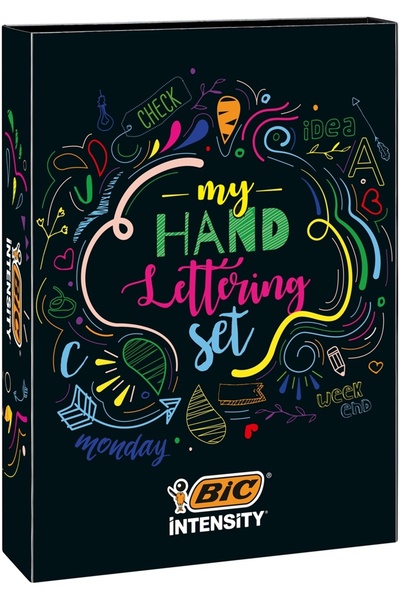 Bic Calligraphic kit Intensity 20 fineliners, 12 Dual Tip markers, 12 liners