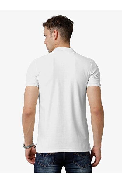 FERVORO By Styli Men Plain White Cotton Polo