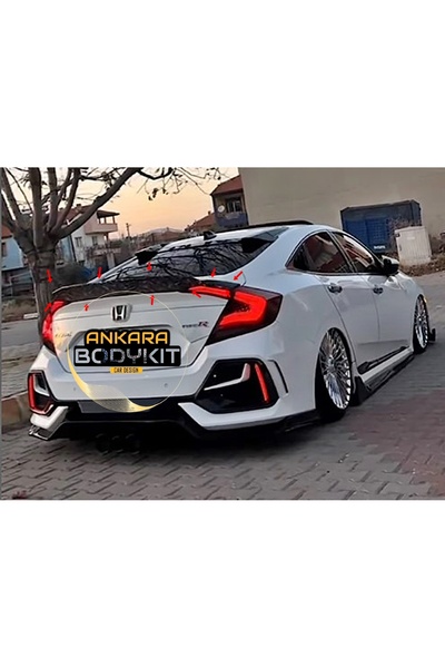 ANKARA BODYKİT CİVİC FC5 SLİM JDM SPOİLER - BOYASIZ - PLASTİK