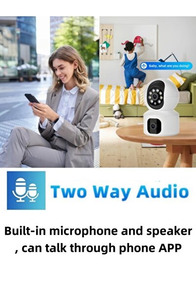 Closeli Smart Security Camera,PTZ WiFi Camera,1080P Smart Surveillance,Two-Way Audio