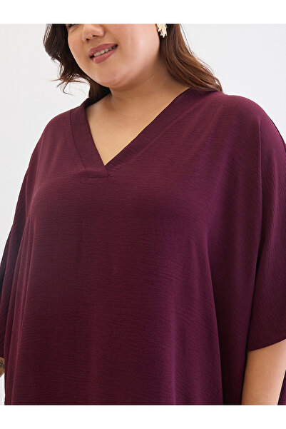 Femmella By Styli Plus Size Asymmetric Top and Trousers Co-ords