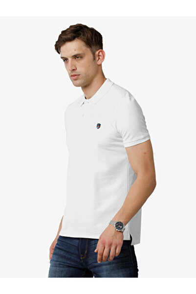 FERVORO By Styli Men Plain White Cotton Polo
