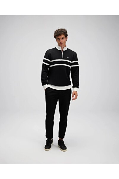 Ellesse EM619 Мъжка черна суитшърт с половин цип