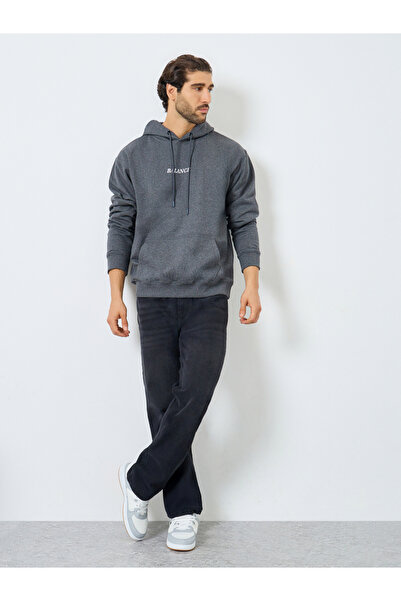 Styli Eco Earth Relaxed Fit Fleece Hoodie with Kangaroo Pocket