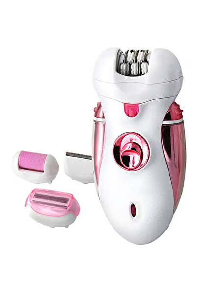 Generic 4-In-1 Multifunctional Rechargeable Epilator White And Pink