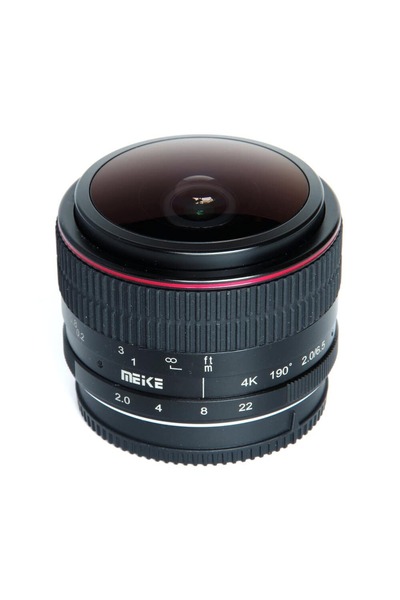 Meike Obiectiv manual Fisheye de 6,5 mm F2.0 pentru montură FujiFilm FX