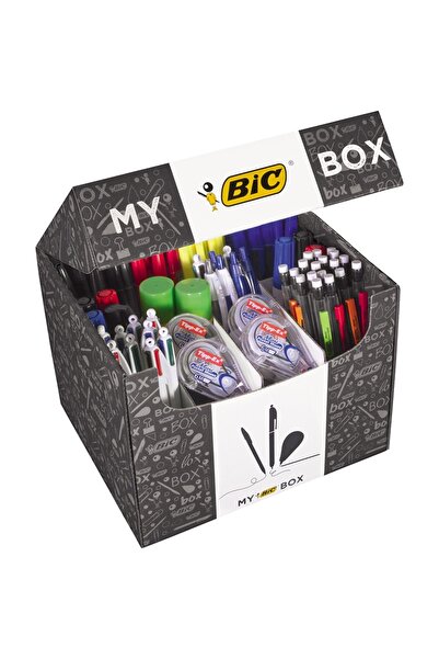 Bic My BIC Box, Box of 124 writing instruments: pens, markers, highlighters, correctors,