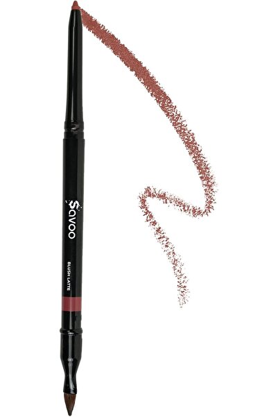 SAVOO Lip Liner – Creamy Long-Lasting Pencil with Jojoba Oil & Lip Booster Peptides (Blush Latte)