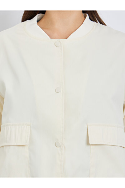 Styli Regular Fit Regular Length Plain Bomber Jacket