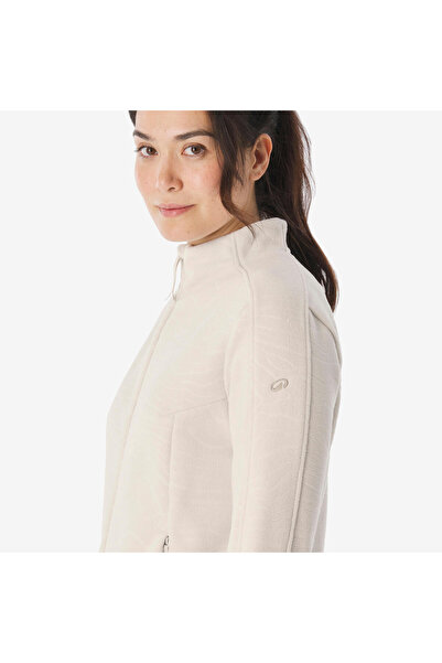 Decathlon Quechua Women's Outdoor Fleece Jacket - Beige - Mh500