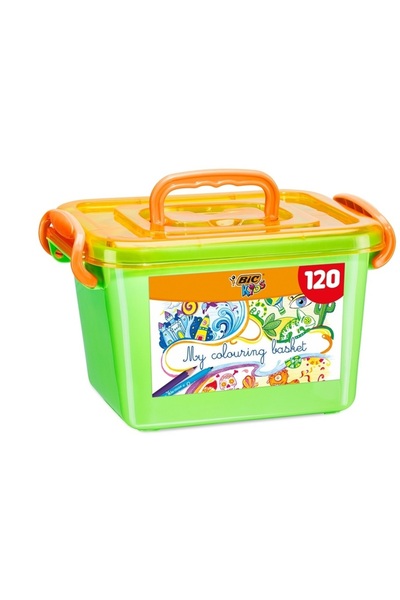 Bic Set de colorat BIC, My Colouring Basket, 60 markere de colorat, 60 creioane de colorat