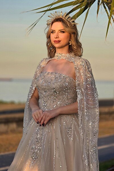 Yonca Moda Evi Bej Nadide Nişanlık 8050