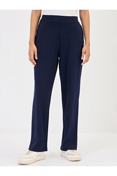 Femmella By Styli Navy Blue Wide Leg Pants