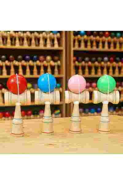 Inovius Ξύλινο Kendama, 20cm, διάφορα χρώματα - DKEND3034