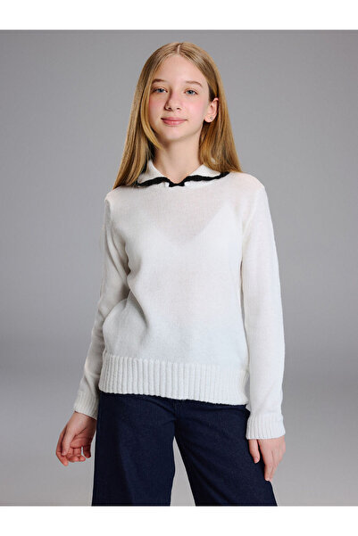 LC Waikiki Turn-Down Roba Collar Girls' Sweater for Style Enthusiasts from Uz...