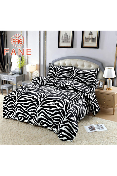 Inovius Cocolino 4-Piece Patterned Bedding Set for Double Bed - FNE23