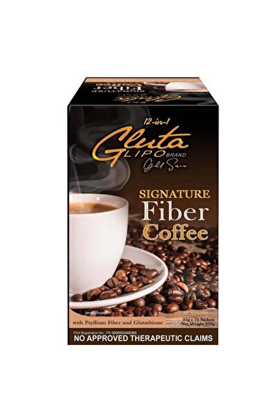 Gluta Lipo Gluta 12 in 1 Gold Series Signature Fiber Coffee - 10 Sachets