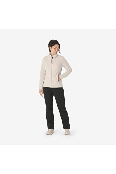 Decathlon Quechua Women's Outdoor Fleece Jacket - Beige - Mh500