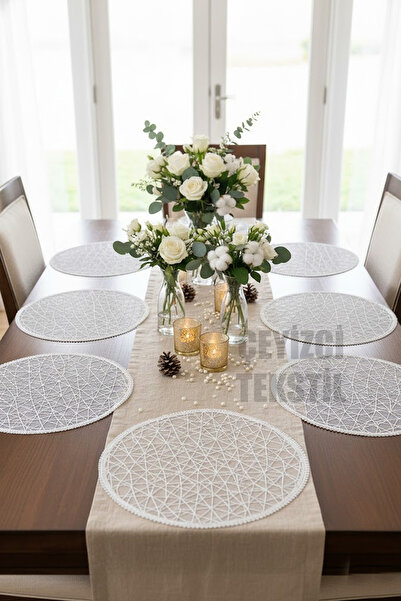 Çt Çeyizci Tekstil Charger, Coffee American Service 6-Piece Charger, 6-Piece Charger, 6-Piece Plate Base