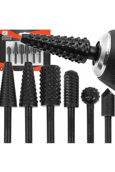 VERKE Set 6 freze, metal si lemn, 6mm,