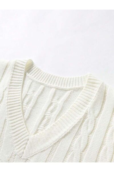 ATE ÖZGÜNEŞ TRİKO TEKSTİL Triko Hair Braided Men's Sweater New Season