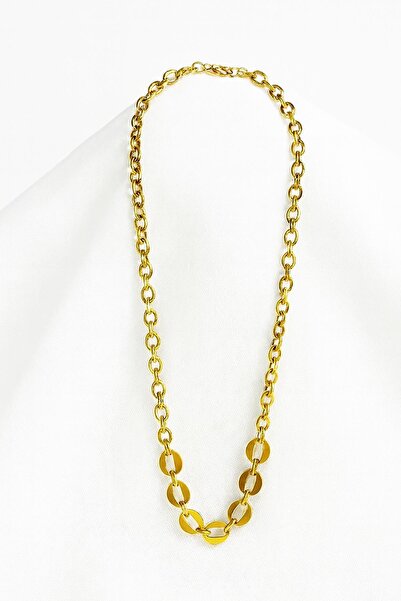 New Obsessions Steel Gold 60 cm Thick Chain Necklace