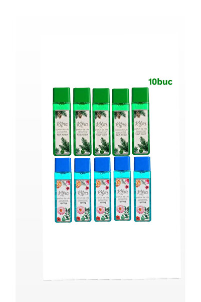 kifra Parfum de Rufe – Promo Pack 10 Bucăți (5× Fresh Forest + 5× Spring) – Concentrat, 100 ml