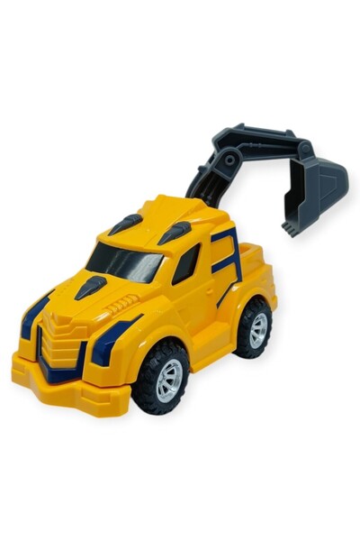 KIZIL Friction Powered Construction Vehicles - Dinosaur Crane - Bh002 - Yellow