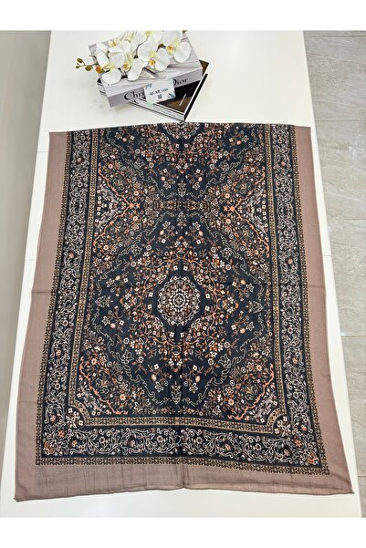 ACAR İPEK Etnik Desen Bambu Kraş Şal